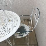 Wrought iron garden lounge