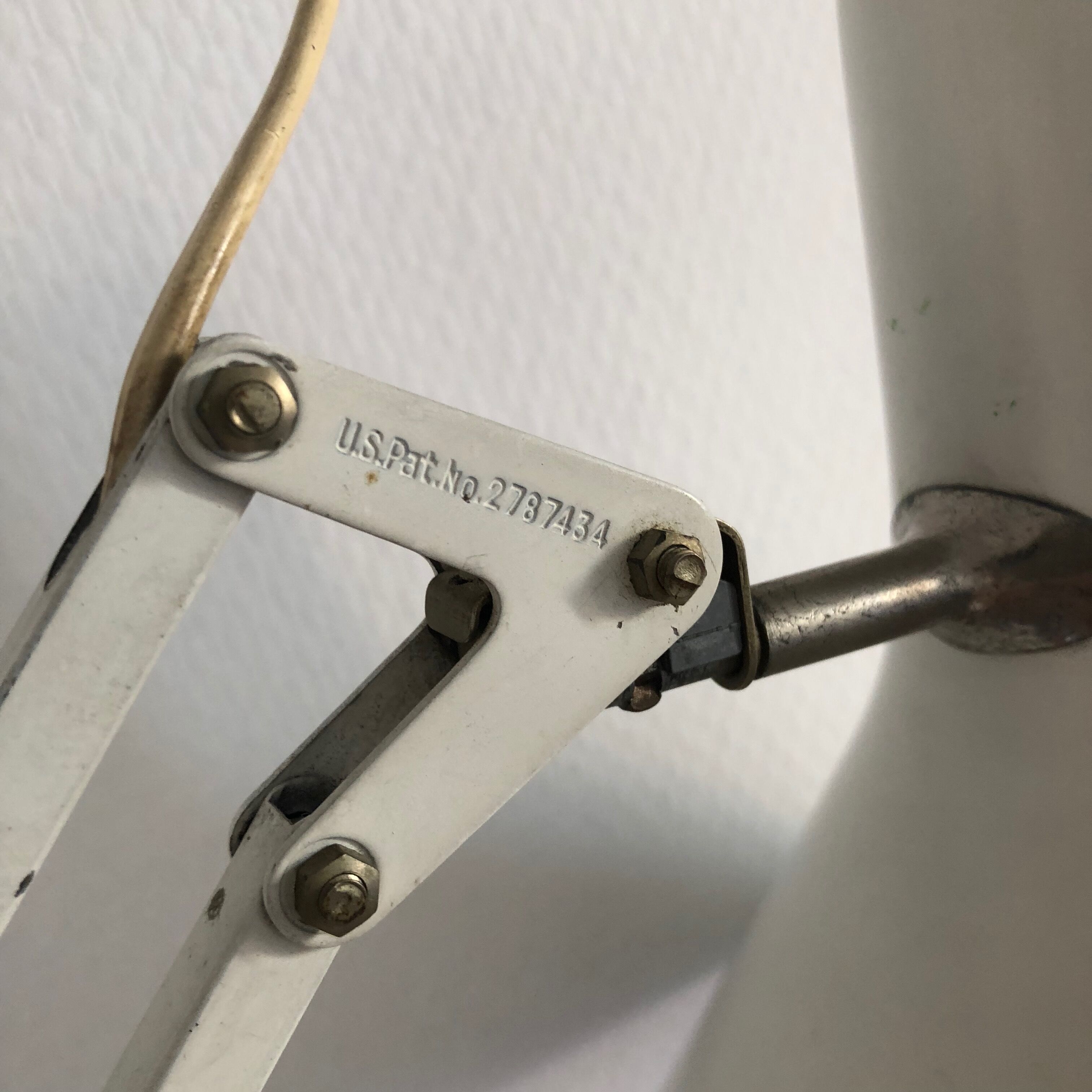 Luxo l4 white vintage architect lamp 1960