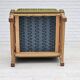 1970s, Danish highback armchair, wool, oak