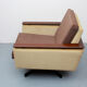 Fauteuil pivotant des années 1960 en mohair-velours