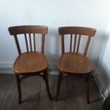 Pair of vintage Baumann bistro chairs