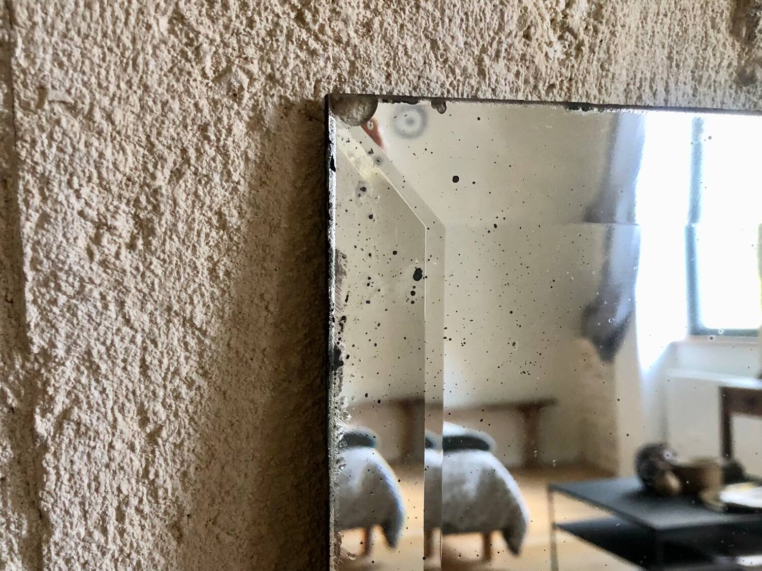 Antique bevelled mirror