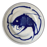 Chinese metal plate enamelled carp Koi