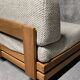 Sofa - daybed and armchair by Maison Regain 60/70 in vintage elm