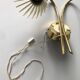 Applique fleurs laiton 1960