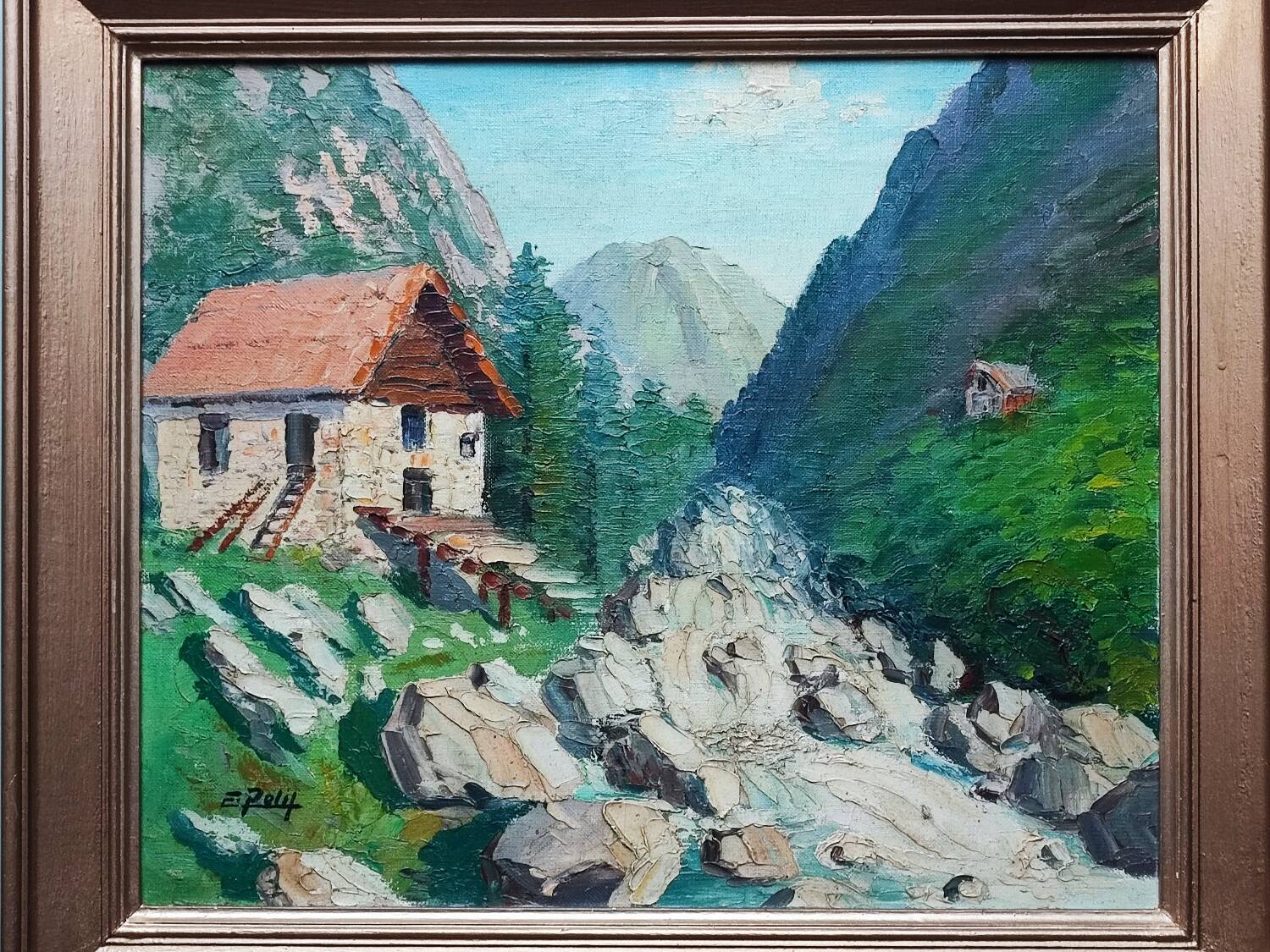 Tableau paysage - par E. Petit