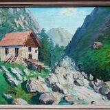 Tableau paysage - par E. Petit