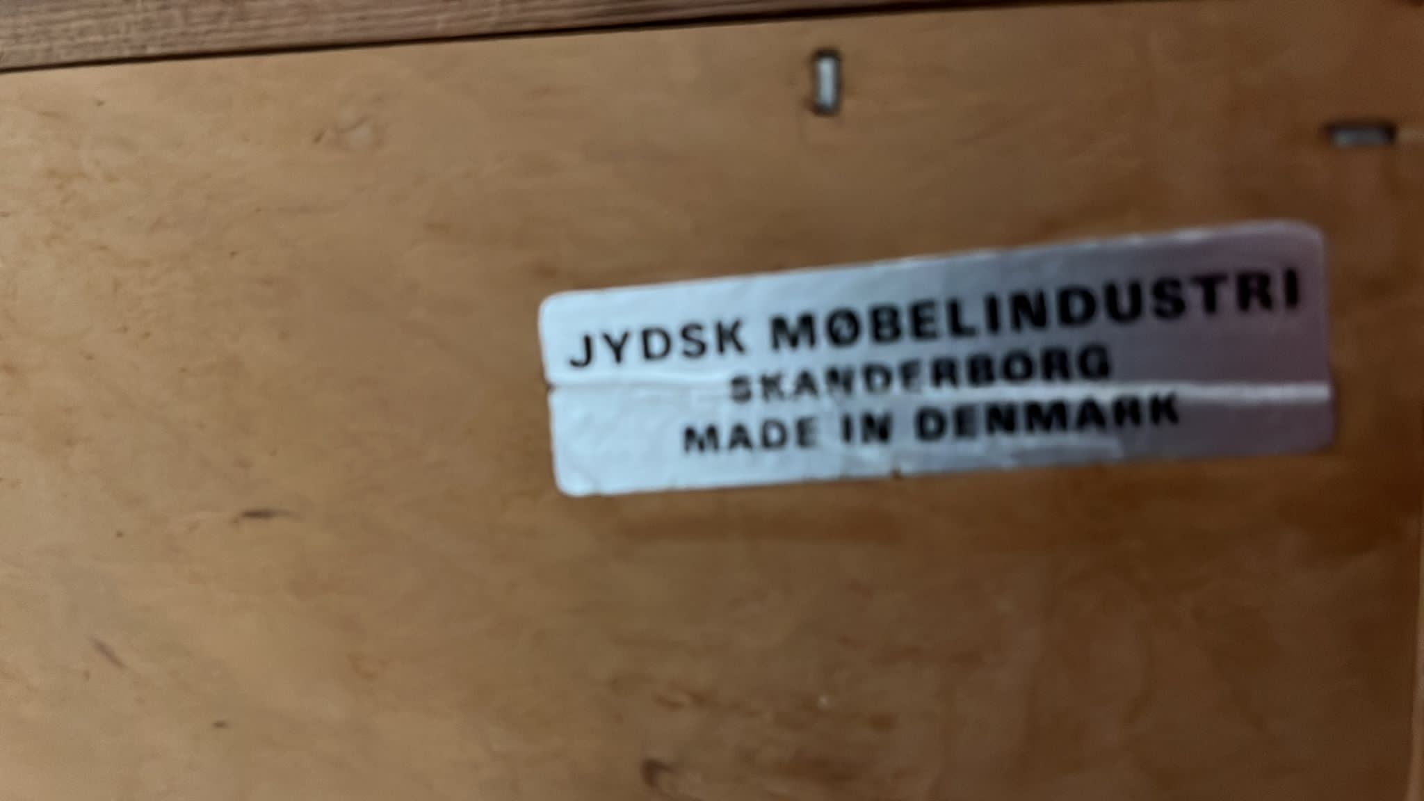 Small Danish row signed Jysk Mobelindustri