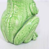 Vase "frog" in dabbling Sarreguemines