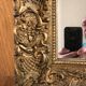 Miroir en bois sculpté et doré