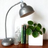 Gray industrial desk lamp 1970