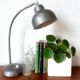 Gray industrial desk lamp 1970