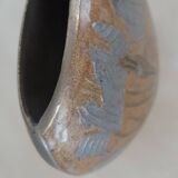 Art Deco style enameled metal vase
