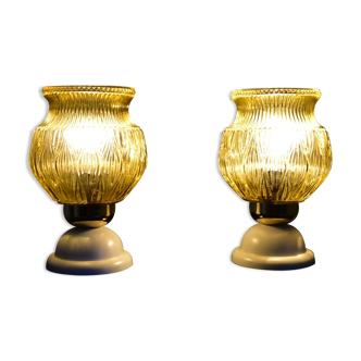 Set of Two Mid-Century Table Lamps, Czechoslovakia, 1970s