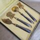 Set of cutlery with silver vermeil