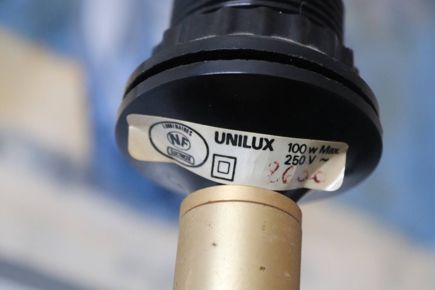 Unilux vintage red lamp base