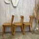 3 chaises Baumann dépareillées