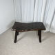 Rustic solid wood coffee table, Wabi-Sabi style, 1970s.