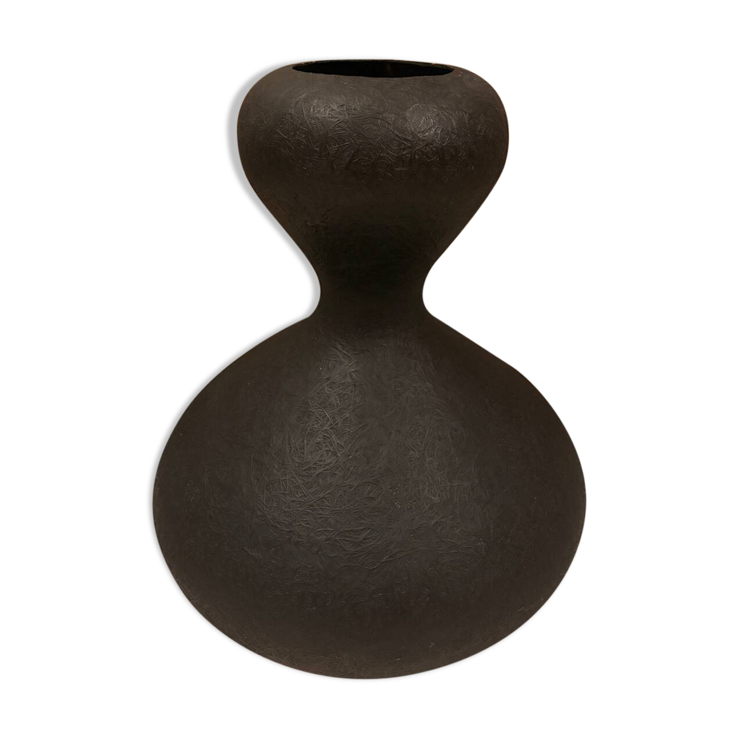 Fibreglass vase, resin