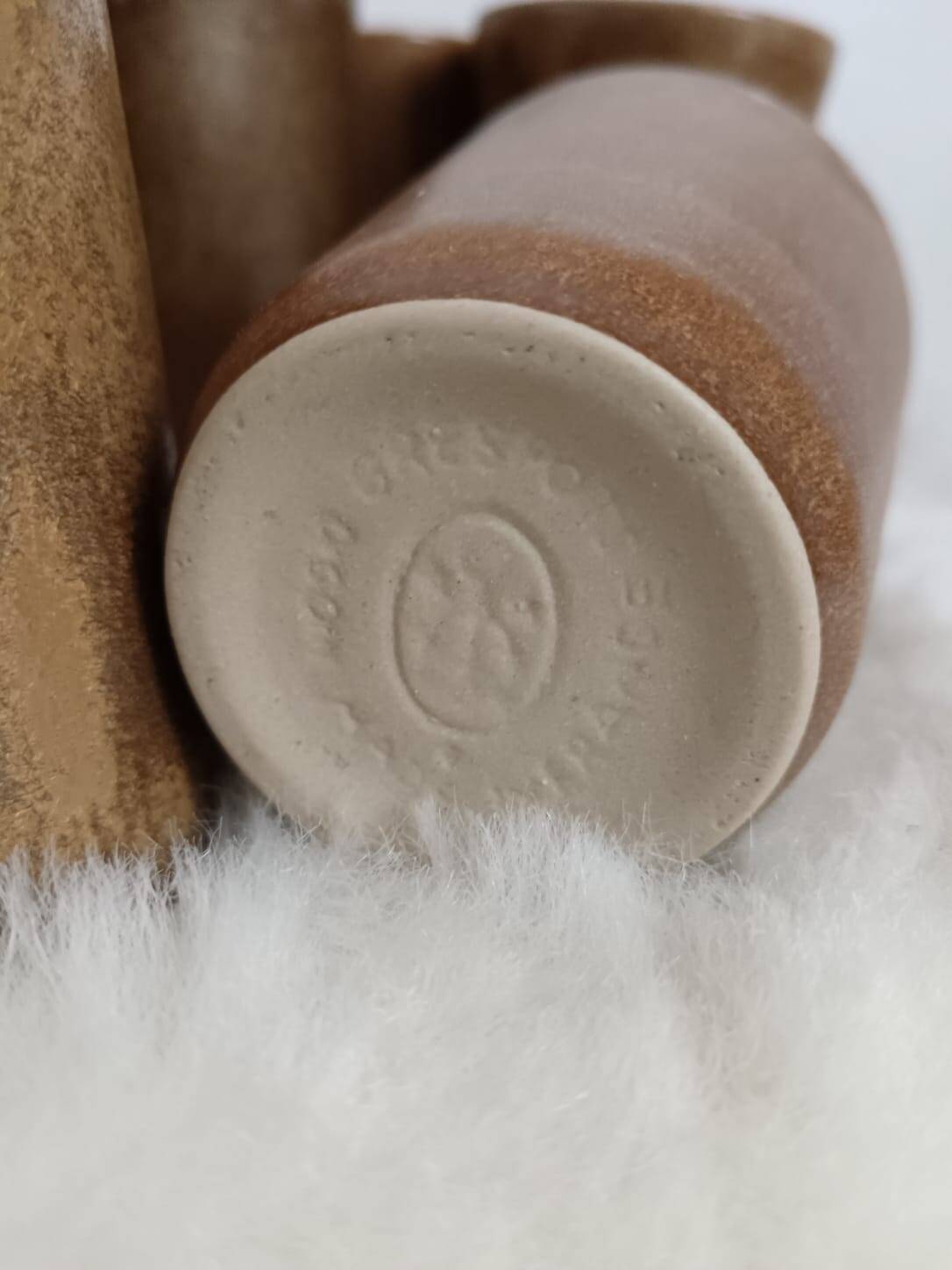 Set of 10 Digoin Stoneware glasses