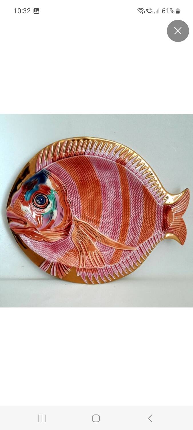 Vintage fish dessert service
