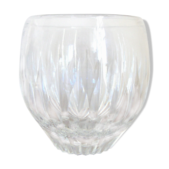 Vase coupe en cristal taillé