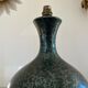 Lamp foot in gray ceramic speckled with green 50s 60s