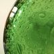 Duo de bougeoirs en verre bullé vert – Verrerie de Biot