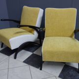Paire de fauteuils de Jindrich Halabala