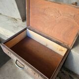 Vintage wooden crate suitcase