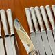 Christofle Malmaison, 12 cheese dessert knives 19.5 cm