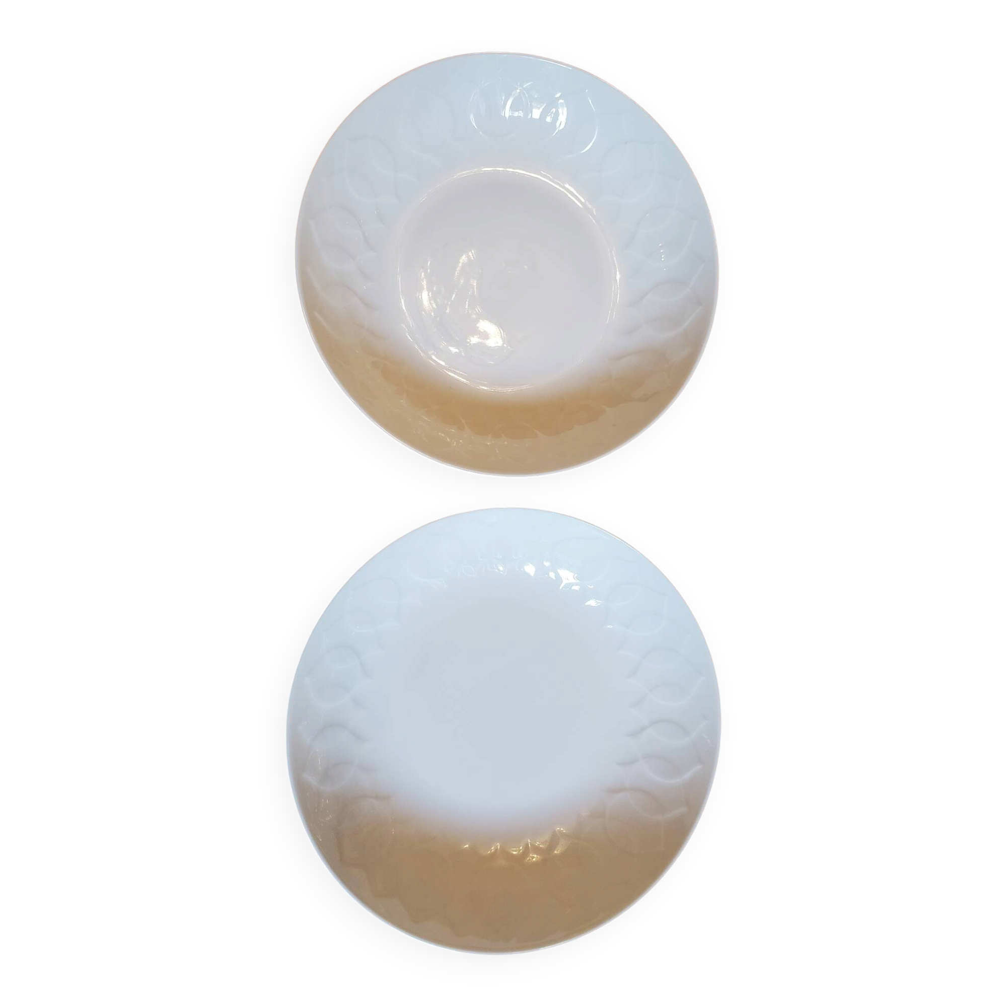 Set of 2 white deep plates Rosenthal Lotus