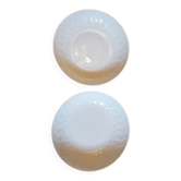 Lot de 2 assiettes creuses Rosenthal lotus  blanc