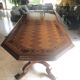 Dining table marquetry Naples with 6 chairs - Impeccable condition