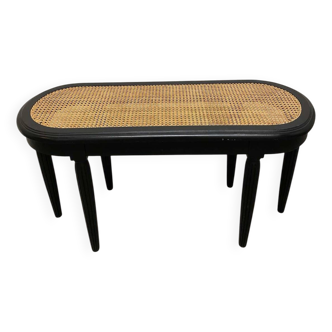Banc de piano rotin
