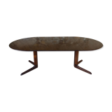 Expandable Scandinavian rosewood dining table by CJ Rosengaarden, circa 60's