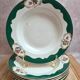 Set of 7 deep plates Digoin Sarreguemines Champagne – Opaque porcelain – Vintage ironstone