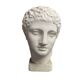 Antique Hermes head sculpture, patinated plaster, mid-20th century