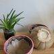Trio Vallauris bowls in glazed stoneware