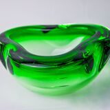 Green Sommerso ashtray by Seguso, Murano glass, Italy, 1970