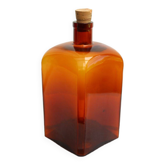 Old glass pharmacy bottle