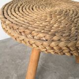 Paire de tabourets et table basse