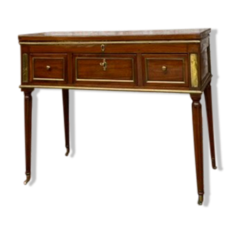 Mahogany dressing table for men stamped Roussens J. I Louis XVI period, 18th century