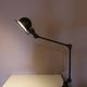 1950s Table clamp lamp in black metal, recent edition model SI332/ Jieldé,