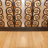Art deco period console in forged iron