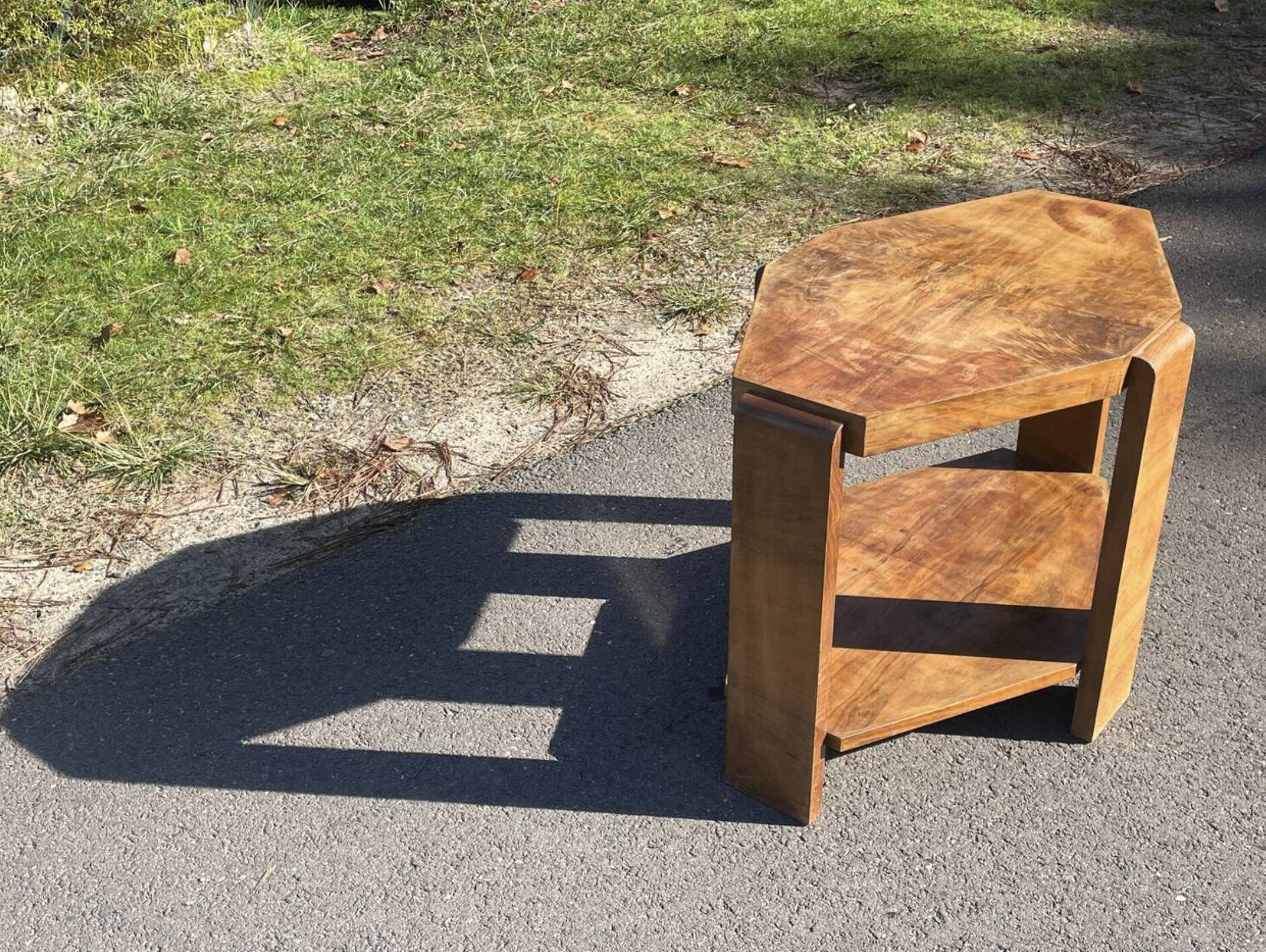 Art Deco wooden coffee table