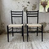 Black Italian rope chairs