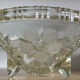 Art Deco tripod bowl in engraved glass