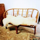 Rattan bench