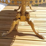 Brass and marble coffee table